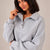 Grey Oversized Collar Sweater