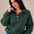 Olive Oversized Collar Sweater