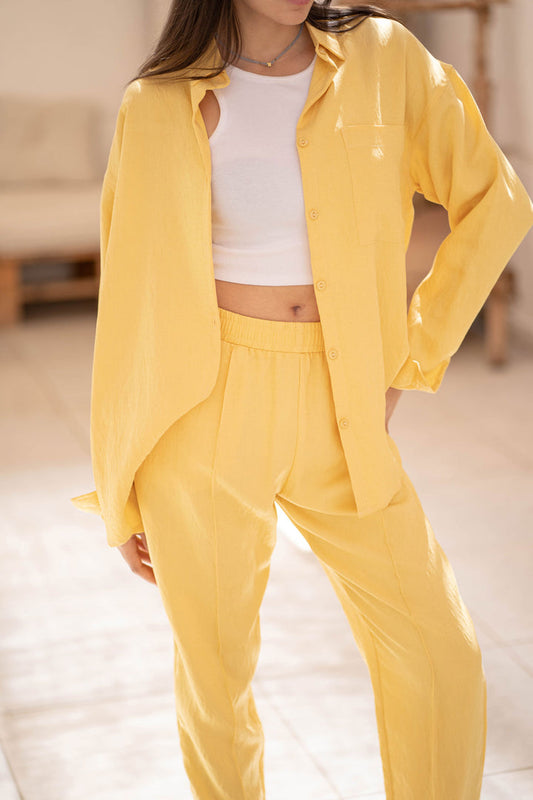 Yellow Comfy Suit