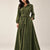 Olive Velvet Tied Dress
