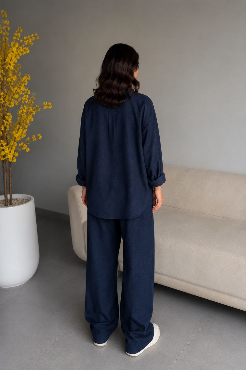 Navy Comfort Linen Set
