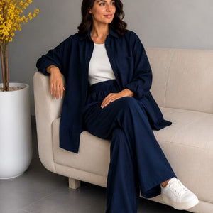 Navy Comfort Linen Set