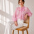 Sunlit Bow Pink Blouse