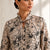 Monochrome Bloom Beige Blouse