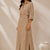 Beige Belted Maxi Dress