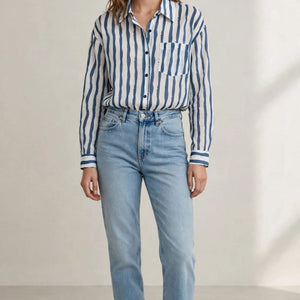 Blue Stripe Relaxed Shirt