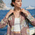 Dusty-Rose Floral Long Shirt