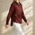 Brown Pure Linen Shirt