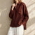 Brown Pure Linen Shirt