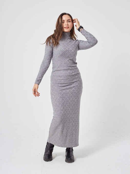 Gray Basic Dress