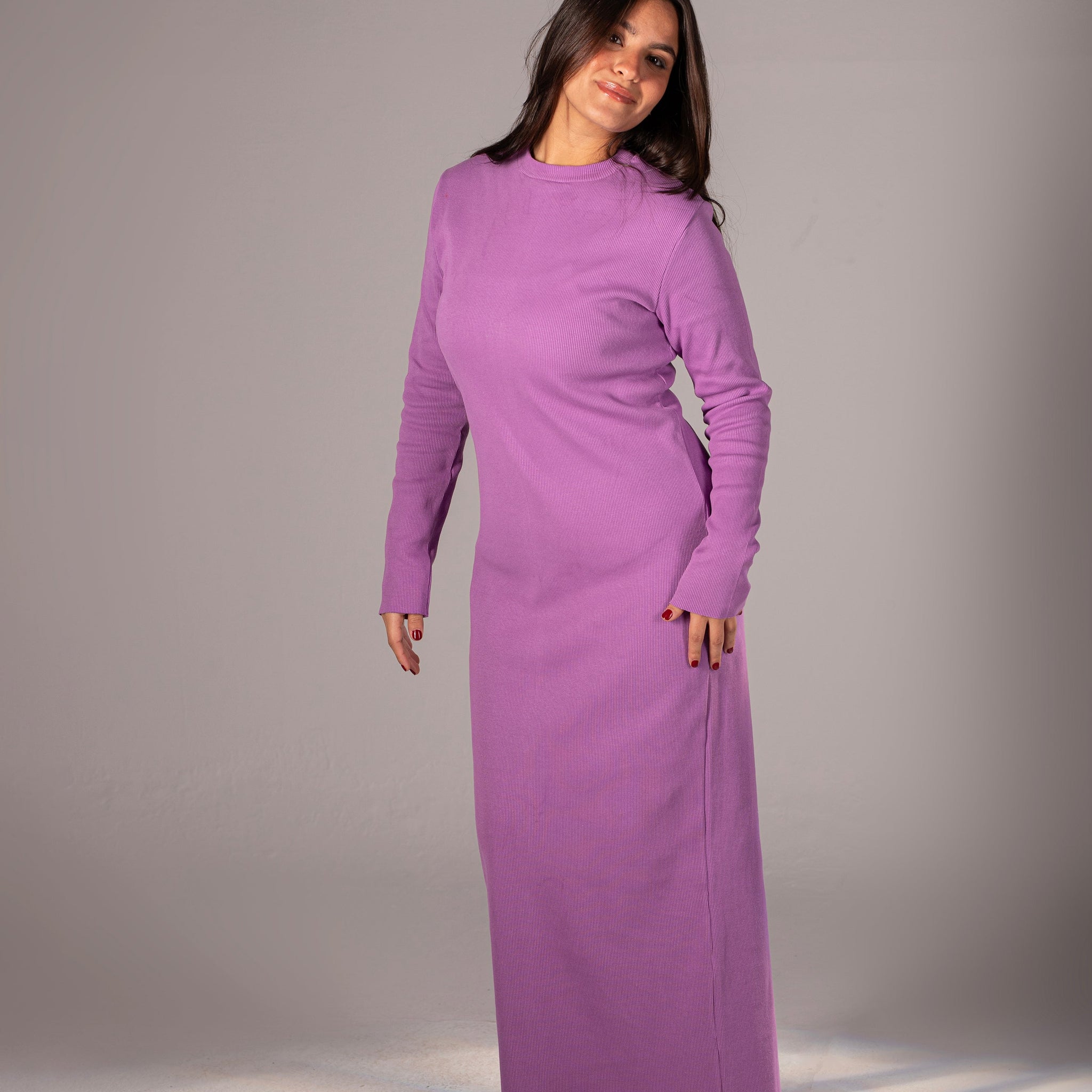 Purple Besic Dress