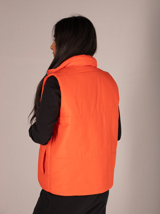 Orange Puffer Vest