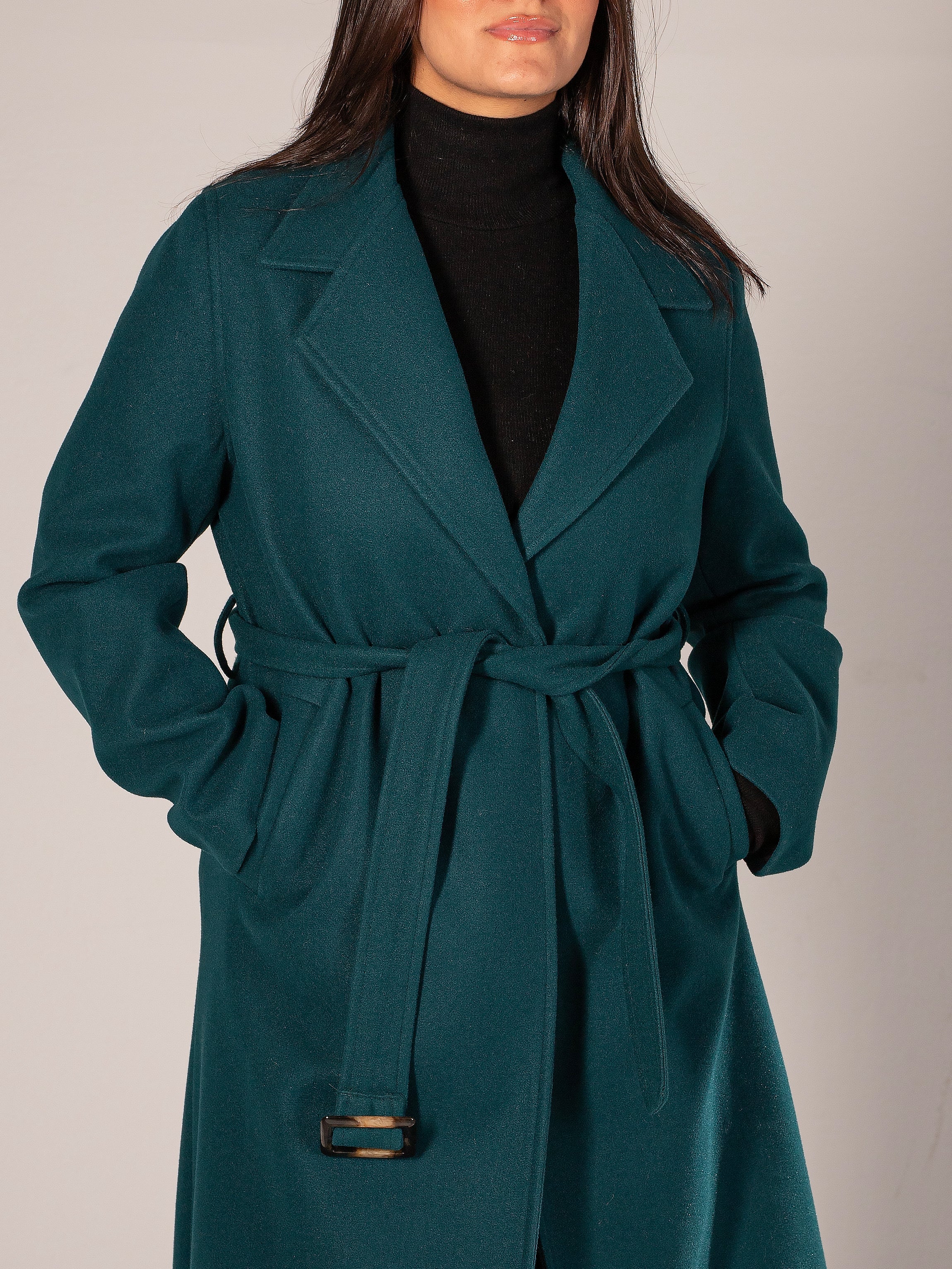 Turquoise Wool-blend coat